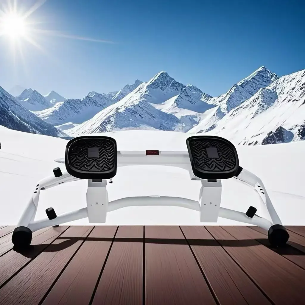 Wind-resist Ski Machine Professional Silent Indoor Home Fitness Equipment Simulated Ski Machine Rowing Tension Equipment