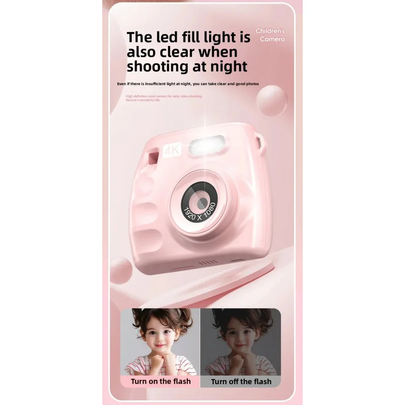 1pc mini HD digital camera 4K photography video recording portable CCD camera travel dual leans uploaded to mobile phone