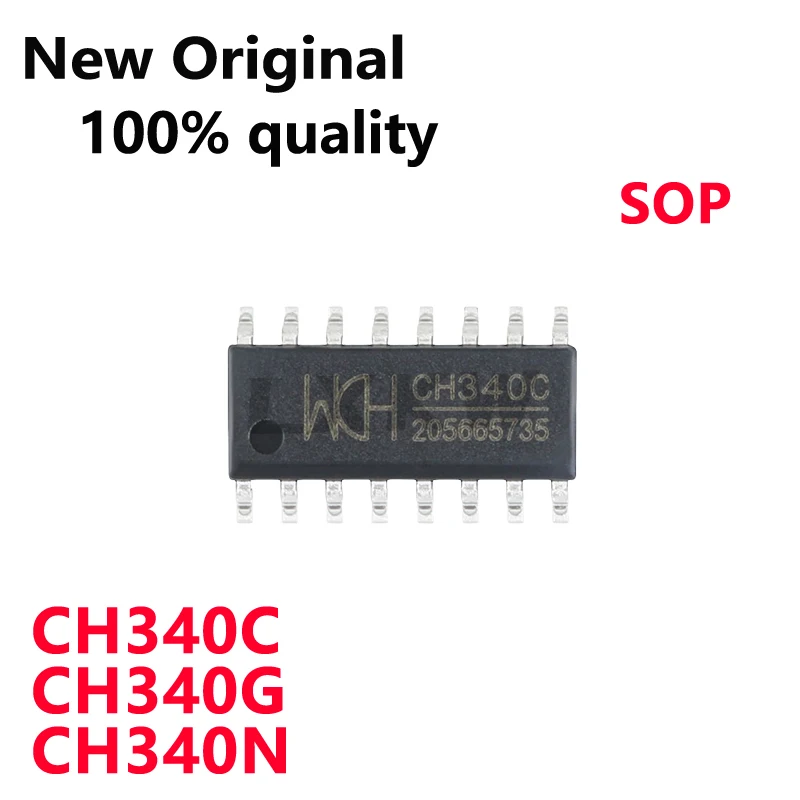 10/Piece New Original CH340C CH340G SOP16 CH340N SOP8 USB Bus Switching Chip In Stock
