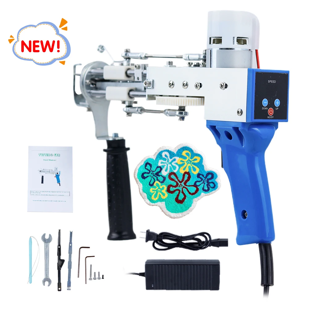 New digital display Tufting Gun  Electric Tufting Gun,  with Tufting Carpet Trimmer ,Fabric and Wool Yarns