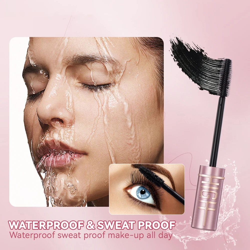 1PCS Mascara arricciante naturale Spazzole mascara a prova di sbavature a lunga durata Allunga le ciglia Mascara impermeabile ad asciugatura rapida Cosmetici