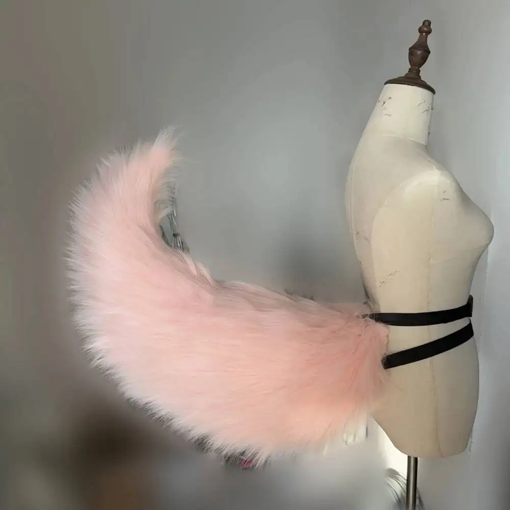 

Новый аксессуар для костюма Fate Grand Order Tamamo-no-Mae: розовый лисий хвост, реквизит для косплея, изготовленный на заказ