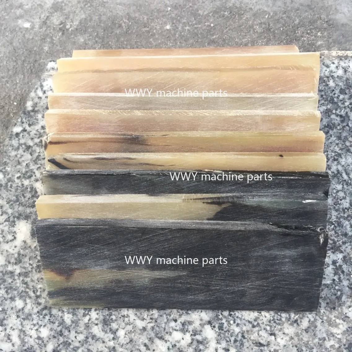 1 Piece, Natural, Croissant, White, Color, Croissant, Inlay, Knife Handle, Engraving, Spacer, Patch