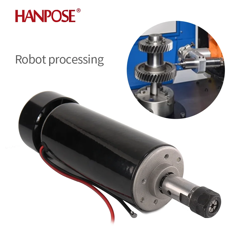 Air Cooled 0.5KW Milling Machine Motor + Spindle Converter + Clamp  ER11 Chuck 500W Power Supply Speed Governor For DIY CNC 4.9