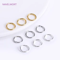 18K Gold Plated Brass Open Jump Rings Split Rings Connecting Ring Accessories For Jewelry DIY Jewelry Material Wholesale