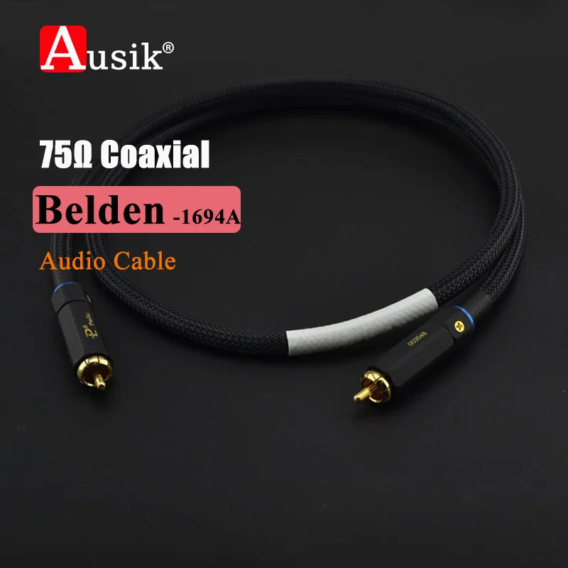 A033 1pcs High Quality 75ohm Belden 1694A Professional Digital Coaxial Cable HiFi audio cable