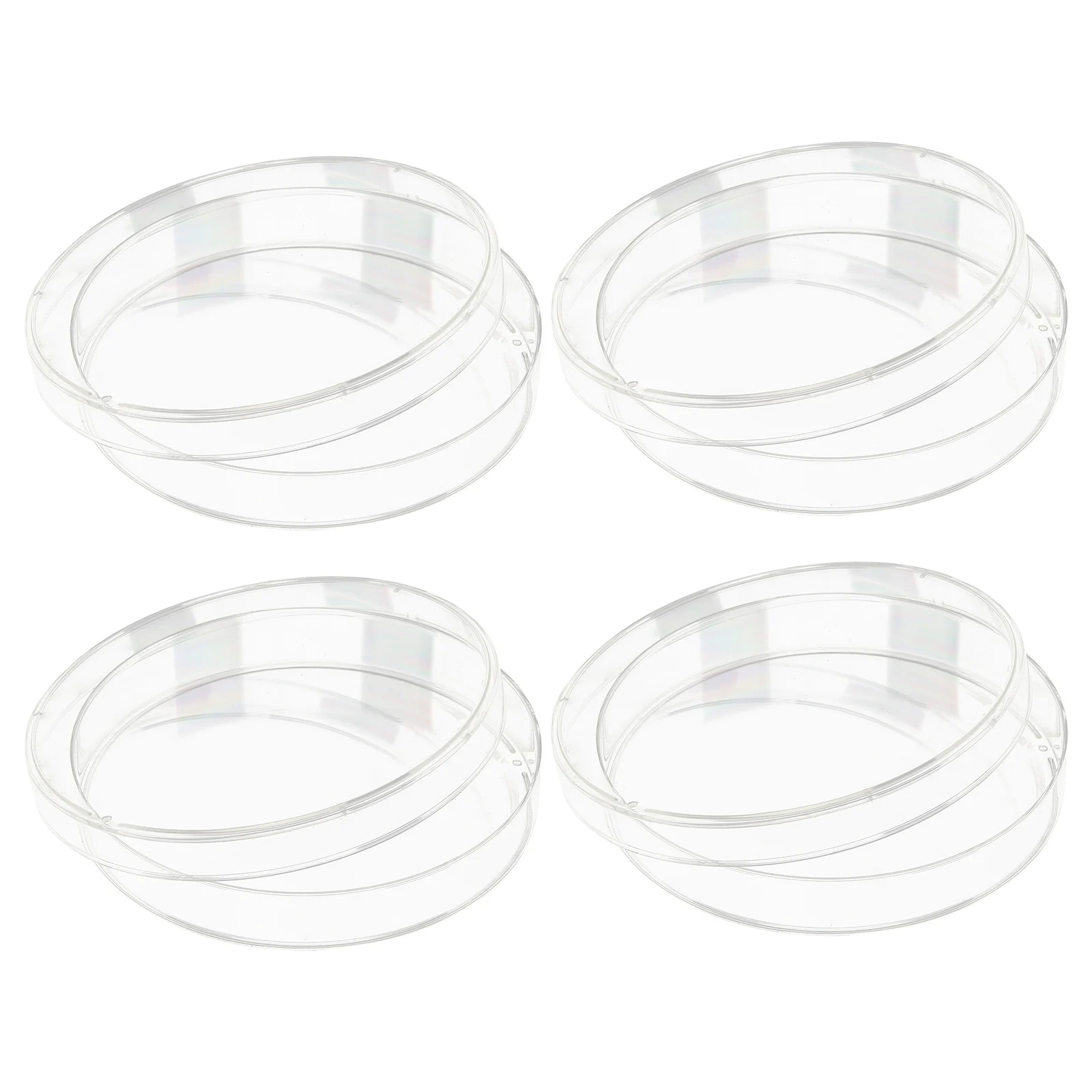 

Laboratory Petri Dish Dishes Dome Equipment Transparent Plastic Empty with Lids Miss
