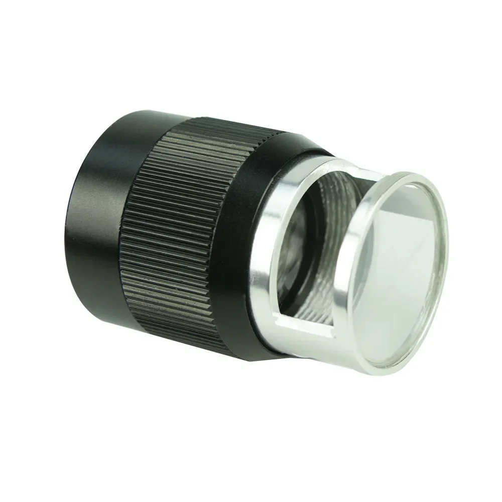 10X กระเป๋าขาตั้งกระบอกแว่นขยายโลหะ Loupe วัดแว่นขยายขนาดสําหรับเครื่องประดับ Observation