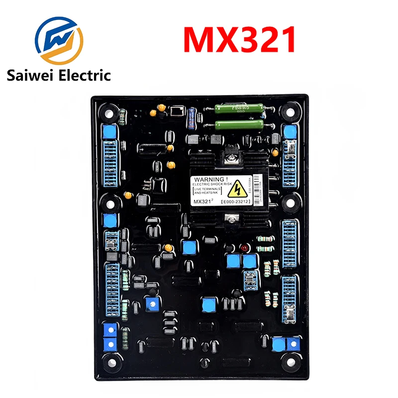 Imagem -06 - Painel de Controle de Estabilizador de Tensão Automático Acessórios do Grupo Gerador Padrão Original Mx321 Avr