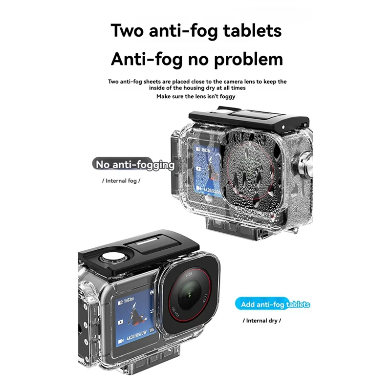 ABGN لـ DJI Action 5Pro غطاء مرشح المياه للغوص/4/3 ملحقات غطاء العدسات