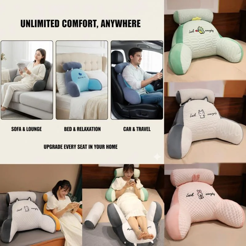 

Bedhead Ice Bean Cushion Soft Bag Bedhead Cushion Large Backrest Cushion Throwing Pillow Girl Sleeping Sofa Waist Protection New