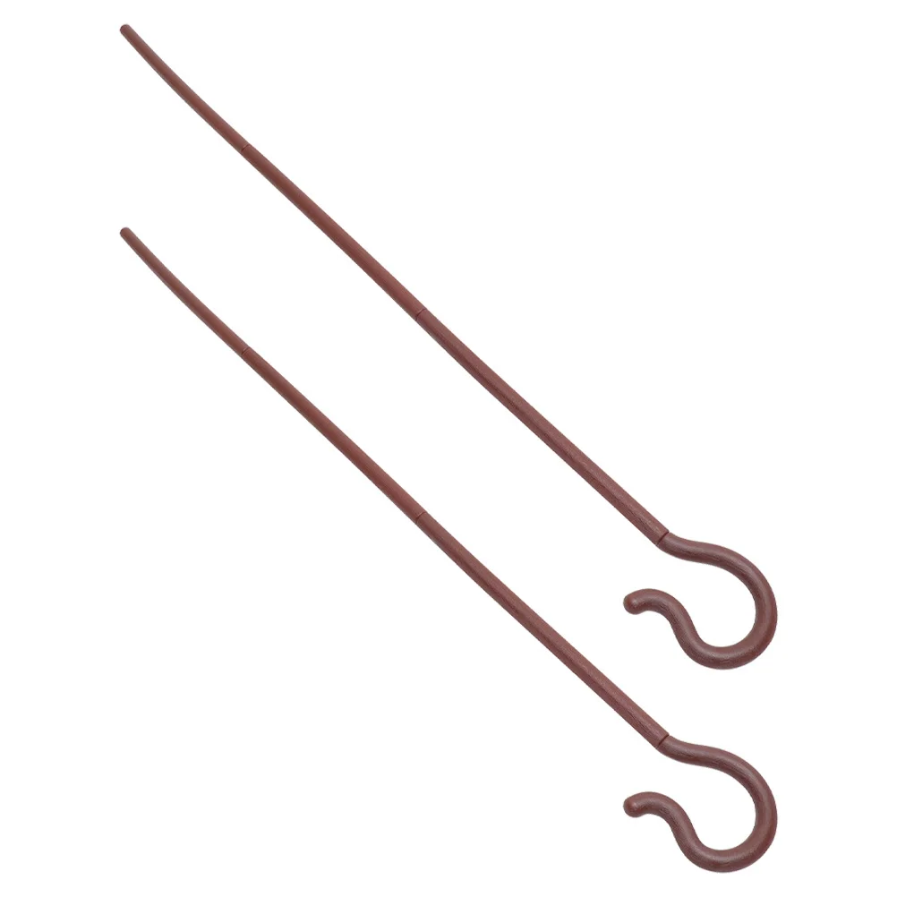 

2 pcs Plastic Shepherd Hook Cane Prop Stage Performance Wand Costume Accessory Halloween Cosplay Dance Masquerade Adults