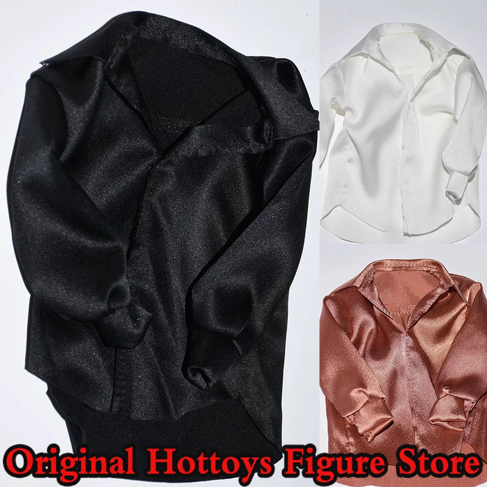 

3 Style 1/6 Scale Male Soldier Clothes Casual Solid Color Versatile Satin Shirt Fit 12-inches Action Figure Model Doll Toys