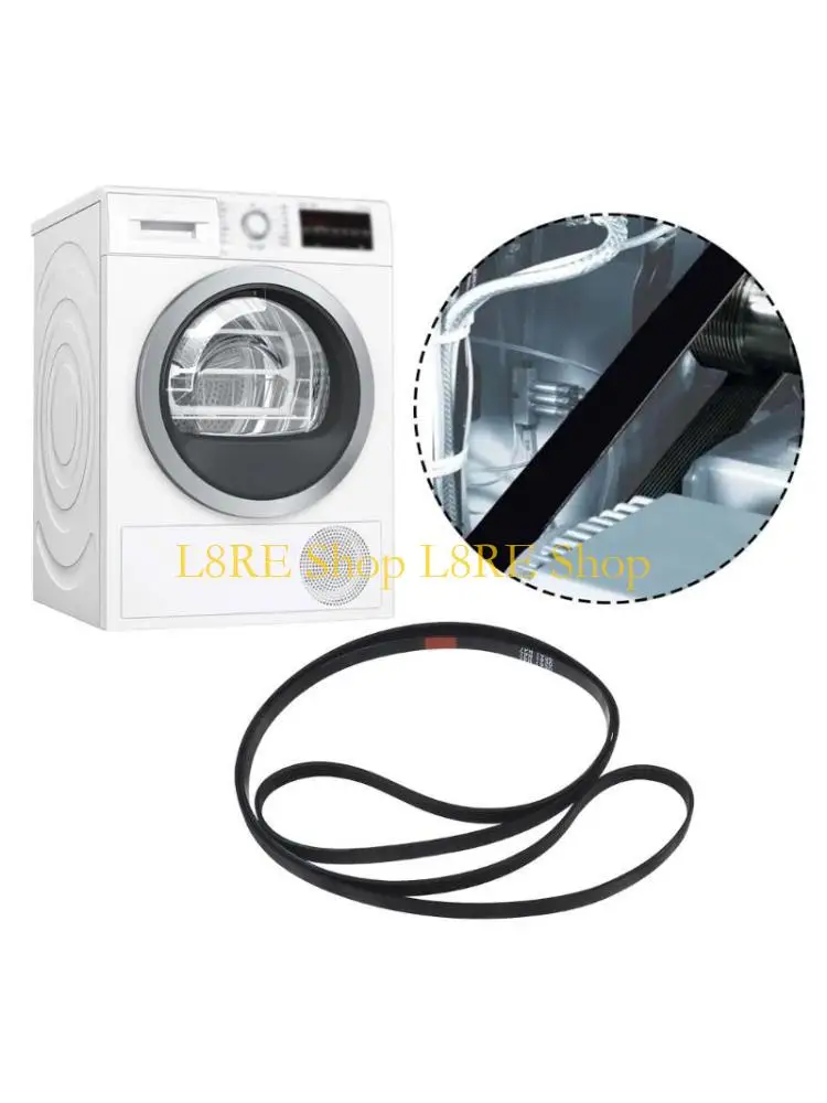 L8RE Drum Belt Rubber Washing Machine Belt Rubber Texture Drive Belt Quick Installation Dryer Belt Replacement for Dryer