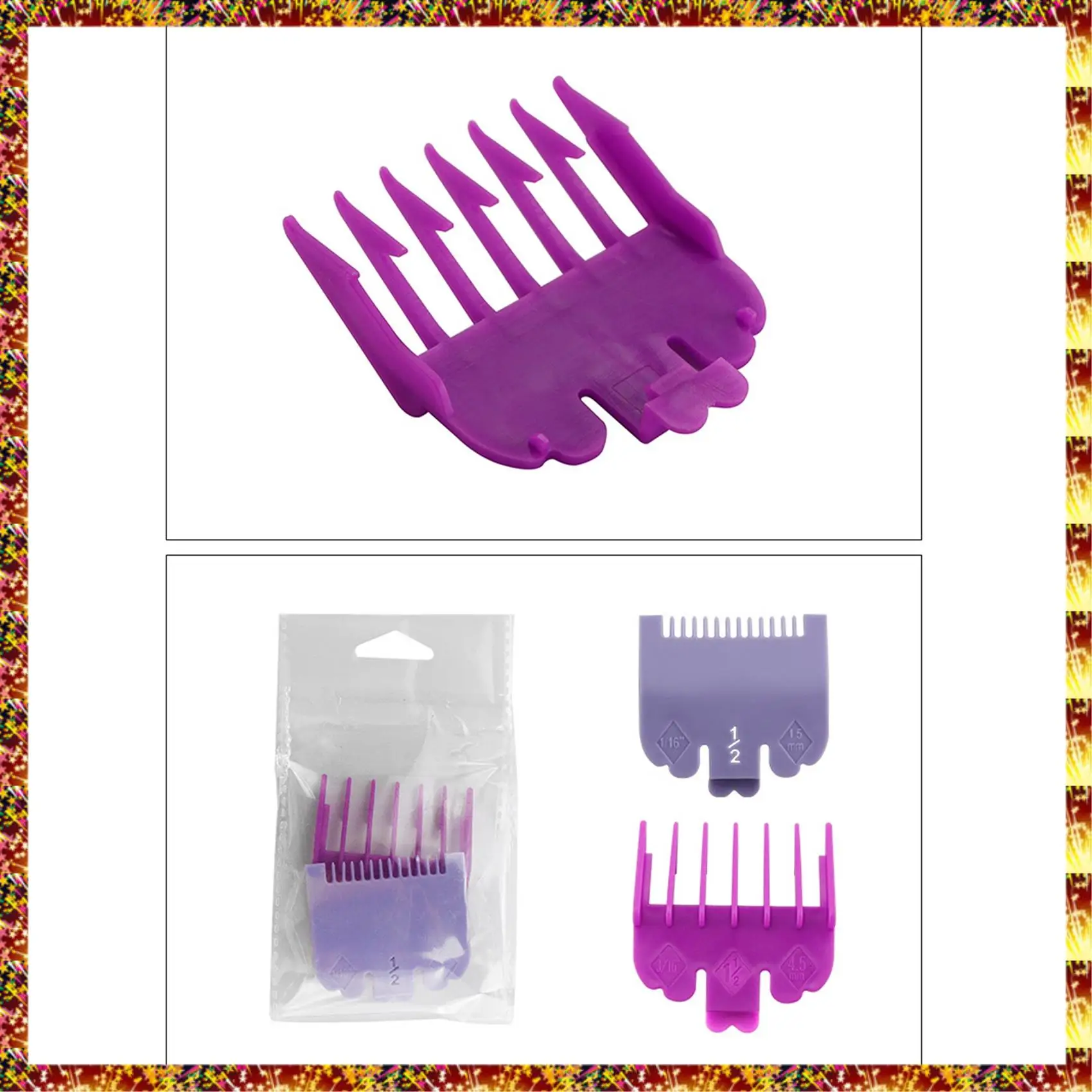 AGOUP 4 шт./компл., направляющая для машинки для стрижки волос, расческа-триммер для бороды, триммерная головка, сменная расческа для бритвы, лезвие для машинки для стрижки, рукав для резки