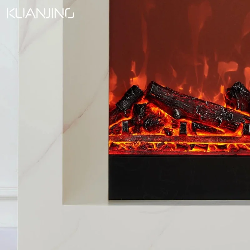 Kuanjing OEM/ODM Modern Luxury Indoor Wood-Burning Fireplace with Freestanding Installation Villas Apartments & Hotels