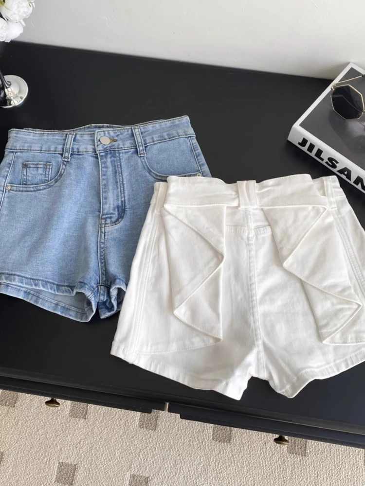 

Лето 2023 года, женские джинсовые шорты Kpop Abi Y2k Design, милые джинсовые шорты с низкой талией, японские джинсовые шорты в стиле Харадзюку 2000-х годов, корейская мода