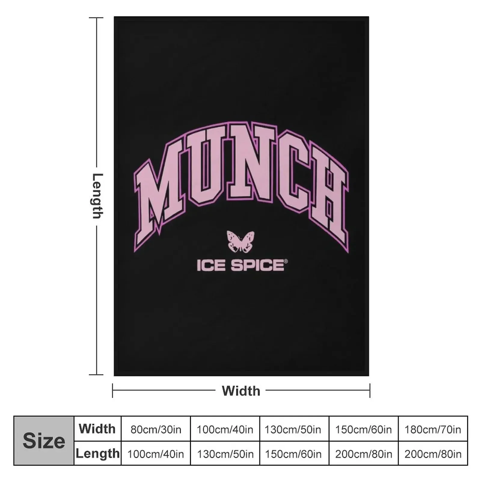 MUNCH-ICE Throw Blanket Fashion Sofas Polar Blankets