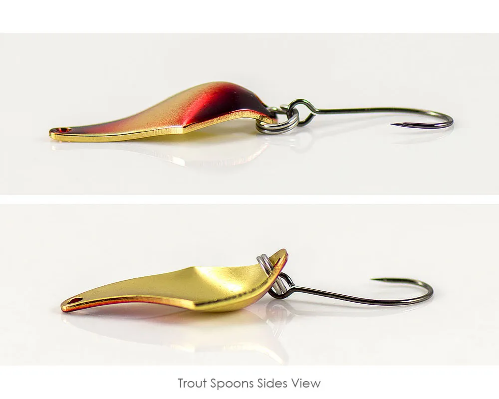 COUNTBASS 5/64oz 2g Casting Löffel mit Widerhaken Lachs Forelle Hecht Bass Metall Messing Angelköder – Detail 6
