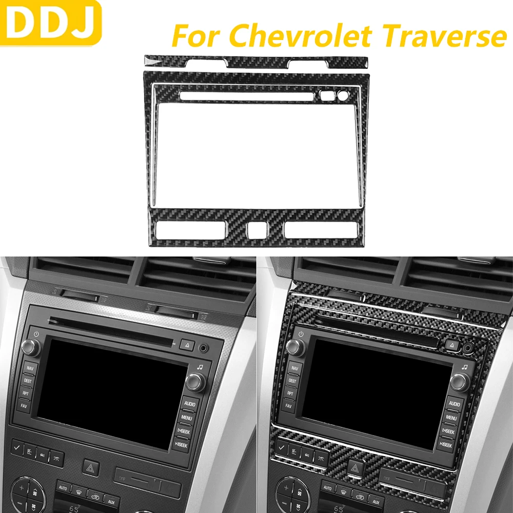 

Для Chevrolet Traverse 2009-2012 углеродное волокно, центральное управление, навигационный экран, панель, накладка, автомобильные аксессуары, наклейка