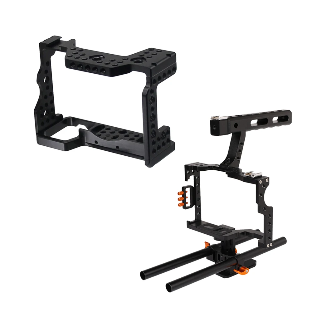 Gabbia per fotocamera dslr rig in alluminio 7075 con lavorazione CNC personalizzata gabbia per telecamera per riprese di protezione cnc