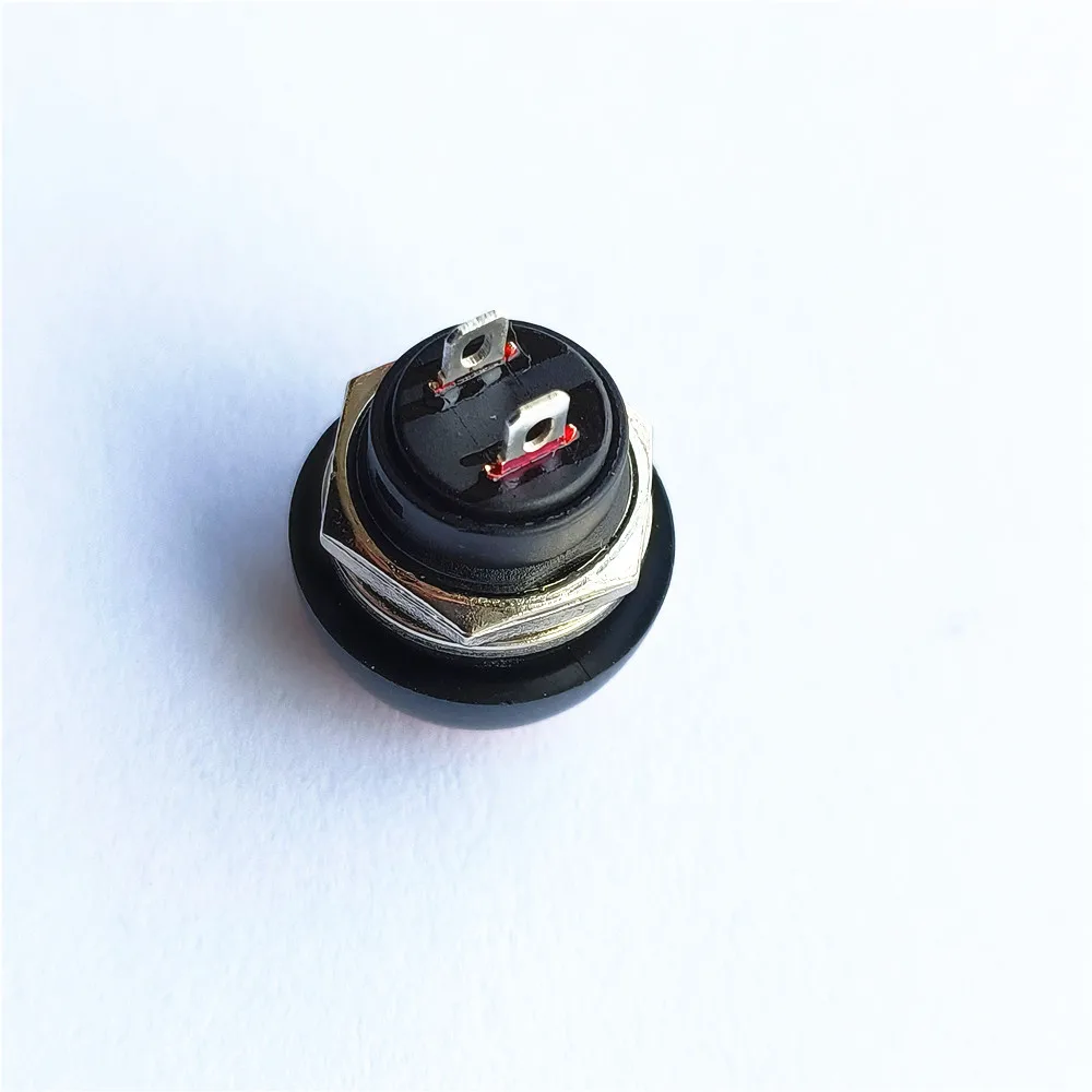 6 Colors PBS-33B 2PIN 12mm DC AC 3A/125V 1A/250V Plastic Round Self-Reset Lockless Button Switchs Thermostability Dropshipping