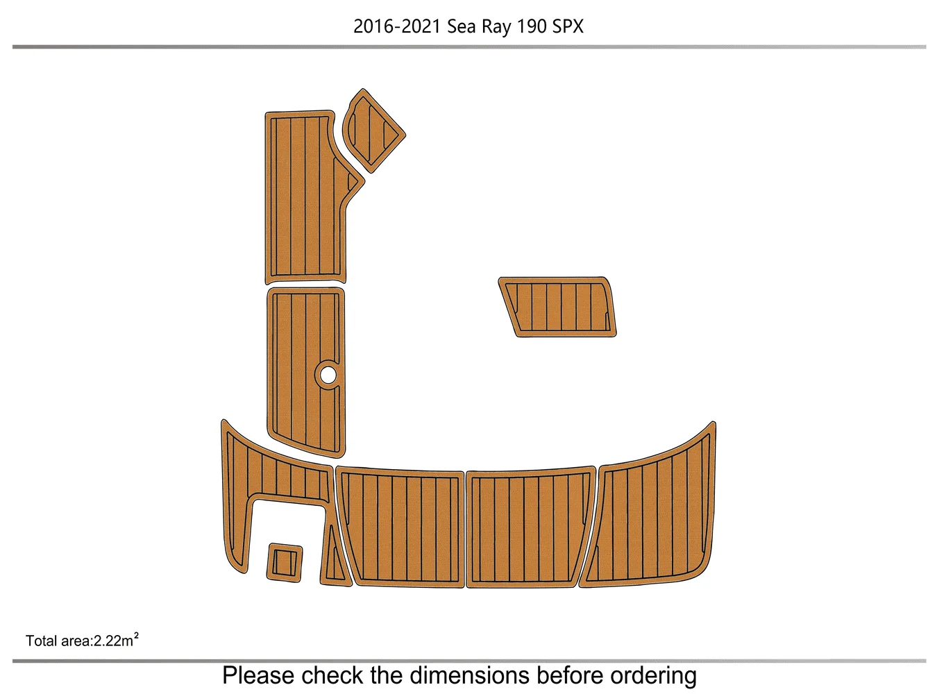 2016-2021 sea ray 190 SPX SP 1/4
