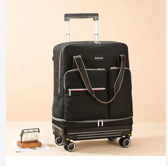 

Мужская дорожная сумка на колесиках со съемными колесами, обновленный складной чемодан-спиннер, дорожная сумка на колесиках, женские сумки для ручной клади