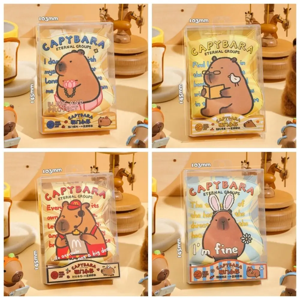 Writing Pad Press Slow Rebound Squeeze Toy Notepad Capybara Cute Color Page Notebook Interesting 3D Sensory Notepad Studnet