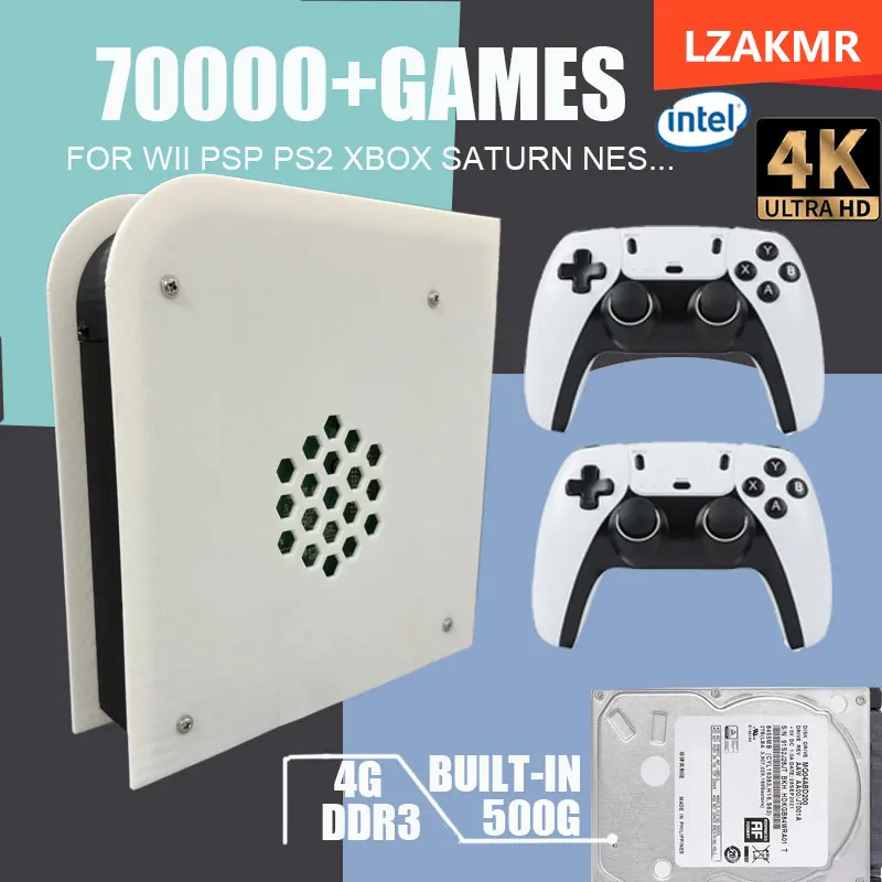 

Retro Game Console 500GB M15 Batocera 1037U 70000+Games For Wii PS2 PSP GameCube N64 Wireless handle Windows11 Play On TV