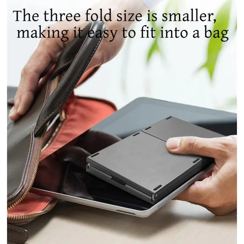 Mini Folding Keyboard BT 81 Keys Ultrathin Mute Button Tablet Laptop Phone B089 Portable Office Mobile Keyboard