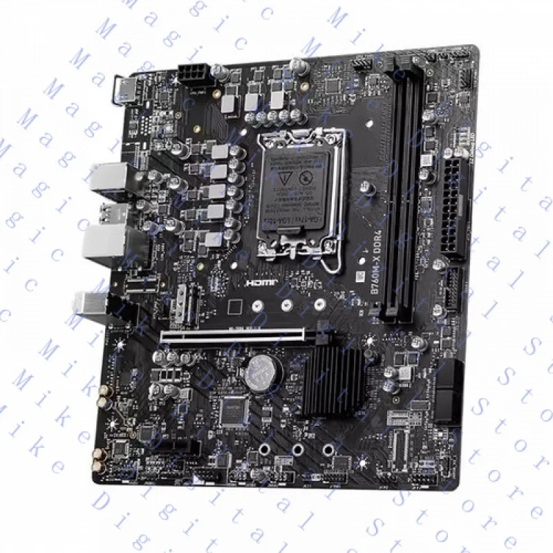 

UU ДЛЯ MSI B760M-X DDR4 Материнская плата для настольных ПК mATX LGA 1700 Intel B760