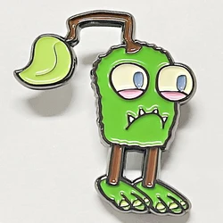My Singing Monsters enamel pin cartoon green creature furcorn composer metal badge game brooches backpack decorate