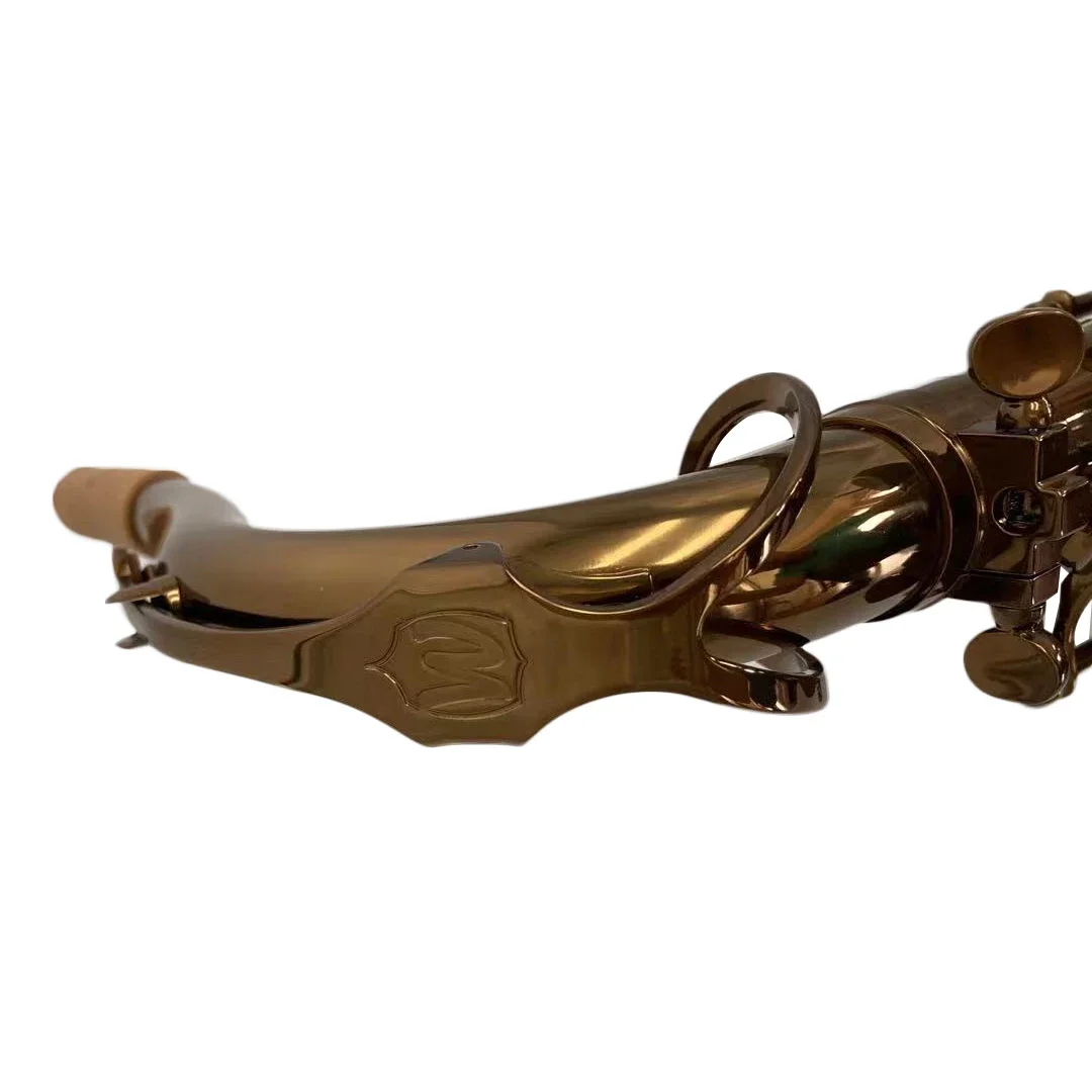 Hooqu Черный масляный цвет Поверхность Готовый новый стиль Дизайн Золотой лак Тенор-саксофон