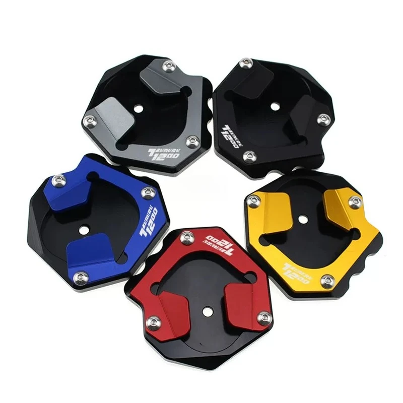 For Yamaha XT 1200 Z Super Tenere 1200 XT1200Z XT1200ZE Motorcycle CNC Kickstand Foot Side Stand Enlarge Extension Plate Pad