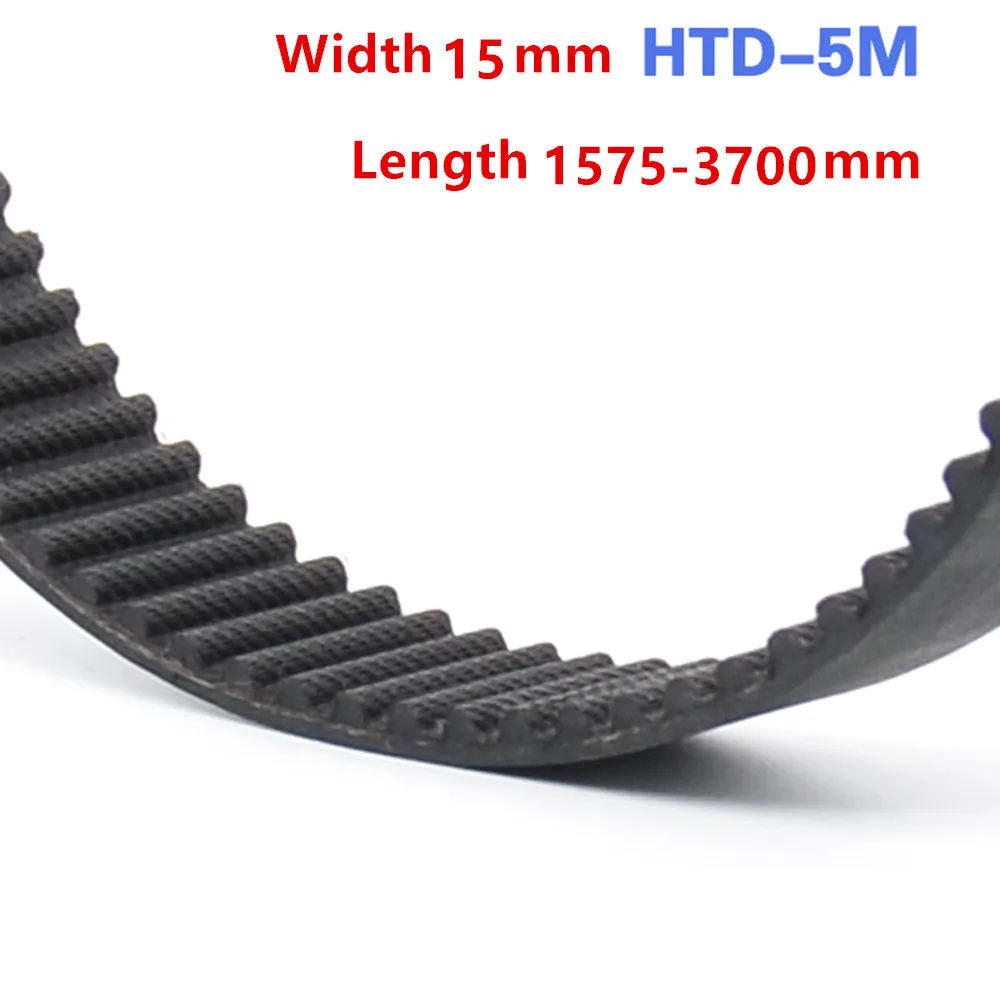 Arc HTD 5M Timing belt C=1575/1615/1700/1870/1945/2000/2160/2350/2500/3770 width15mm Teeth 79 80 81 82 HTD5M synchronous Belt