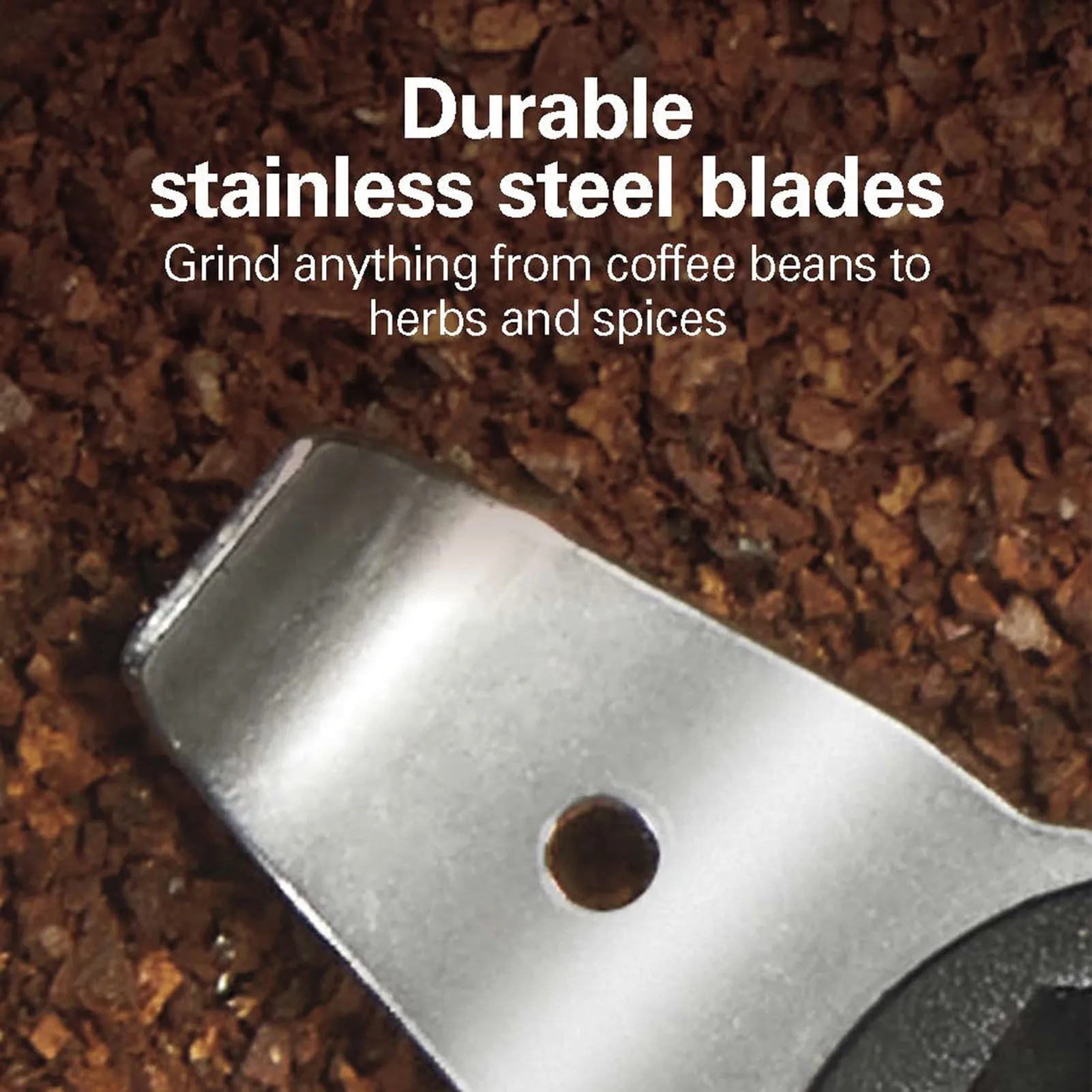 مطحنة القهوة الكهربائية 300 واط شفرة من الفولاذ المقاوم للصدأ طحن حبوب البن التوابل