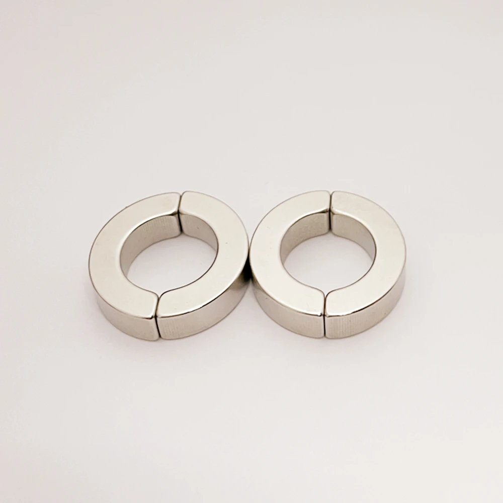 

4pcs Segment Imans Refrigerator Magnets Whiteboard Workshop Suitable Tools Workplace Magnetic Arc Motor Magnet OR10xIR6xT5mm