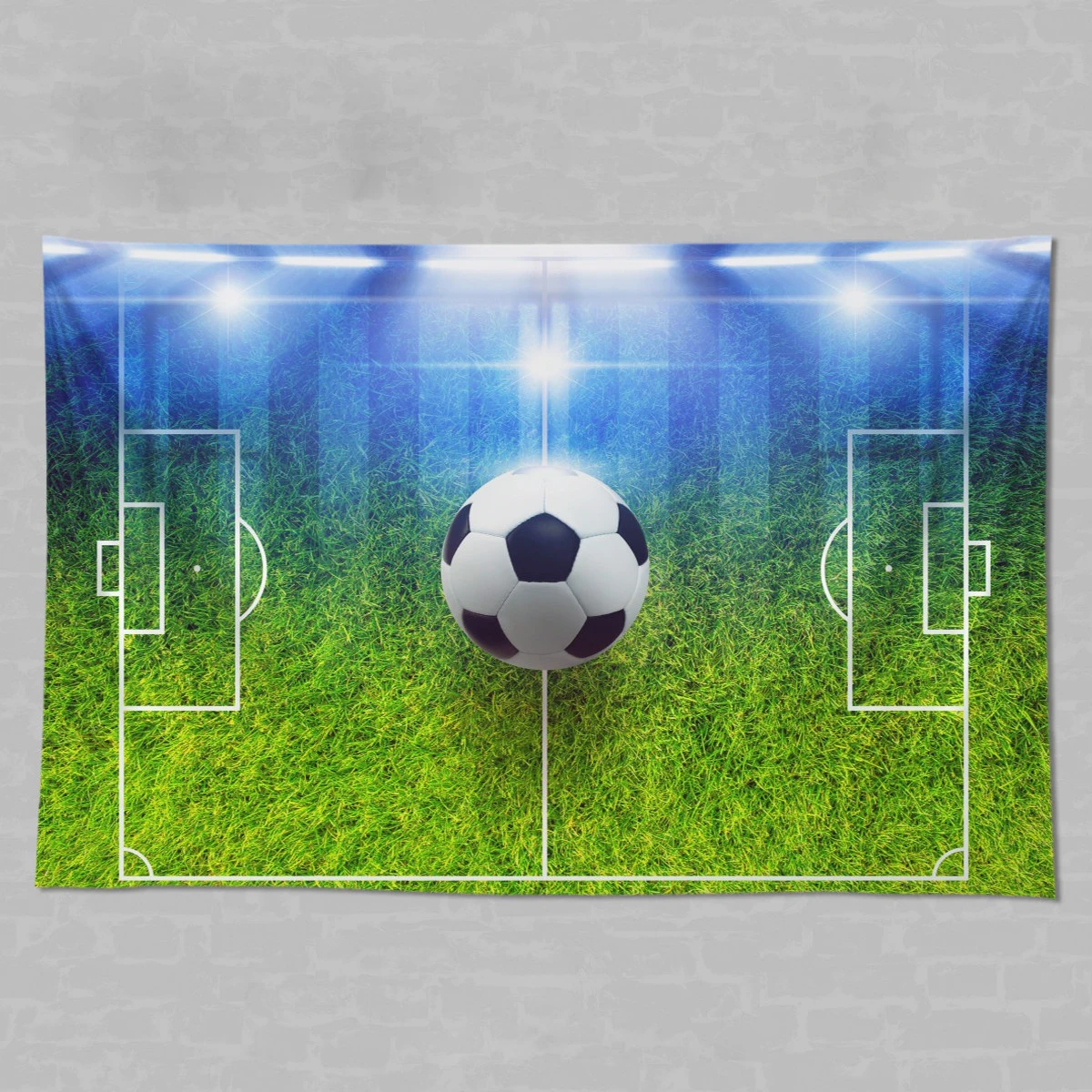 Creative Football Field Lawn Background Tapestry Internet-Famous Wall Decor for Dormitory Living Room Bedroom Bedside