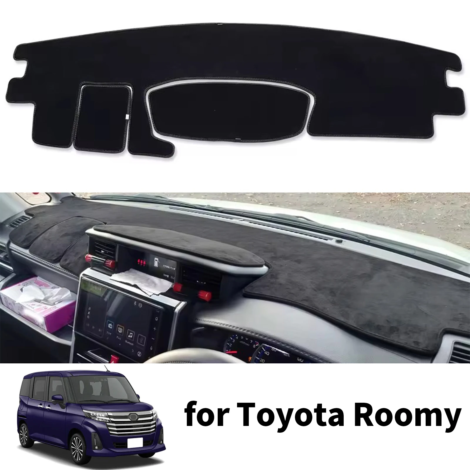 

Car Dashboard Mat for Toyota Roomy 2016-2023 Custom G-T X"S" Sunshade Protective Carpet Dash Mat Dashmat