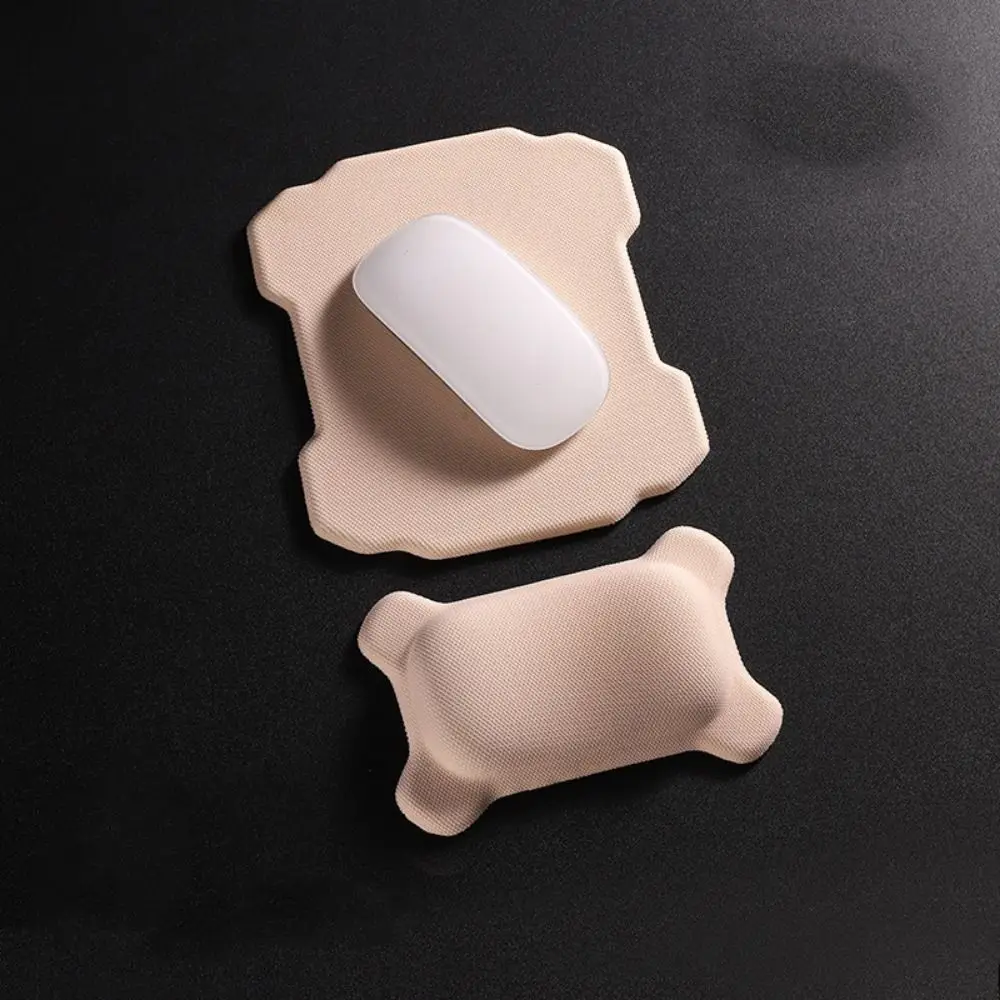1/2pcs Slow Rebound Mouse Wrist Support Pad Non-Slip Ergonomic Wristband Mouse Mat with Wrist Rest Soft Texture