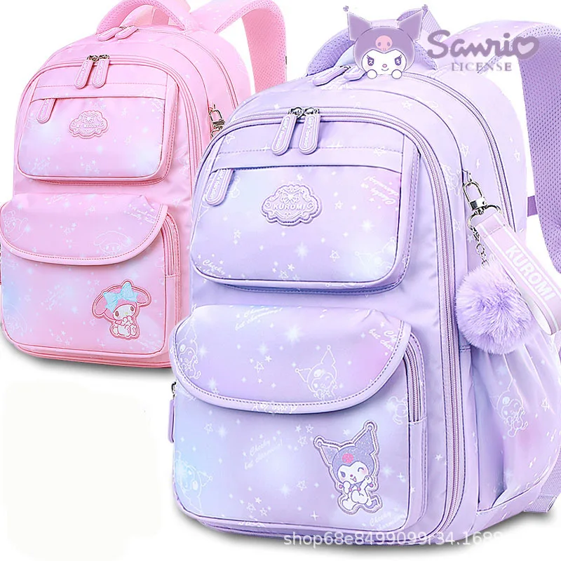 

2024 new Kuromi schoolbag primary school students grade 1-3-6 girls children Cinnamonroll Mochilas Aestethic bag