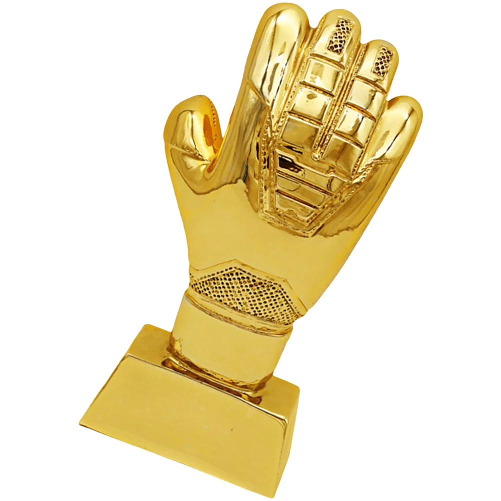 

Football Glove Trophy Exquisite Workmanship Match Soccer Crown Corporate Event Accessory Compact Award Abs Supply Sports