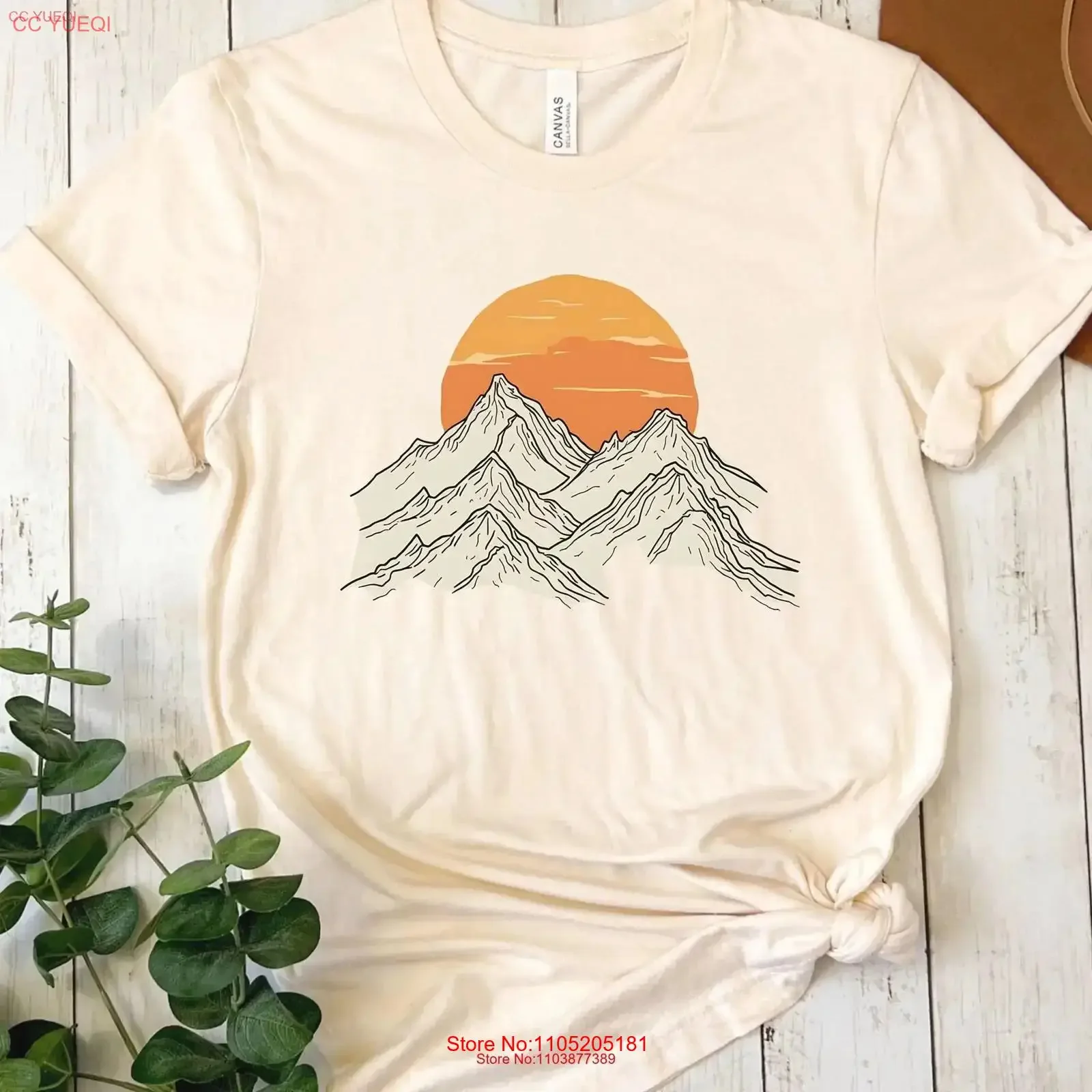 Sunset Mountain Camping T Shirt Hiking Backpacking Adventure Nature Lover Trip Apparel vintage Washed streetwear Versatile