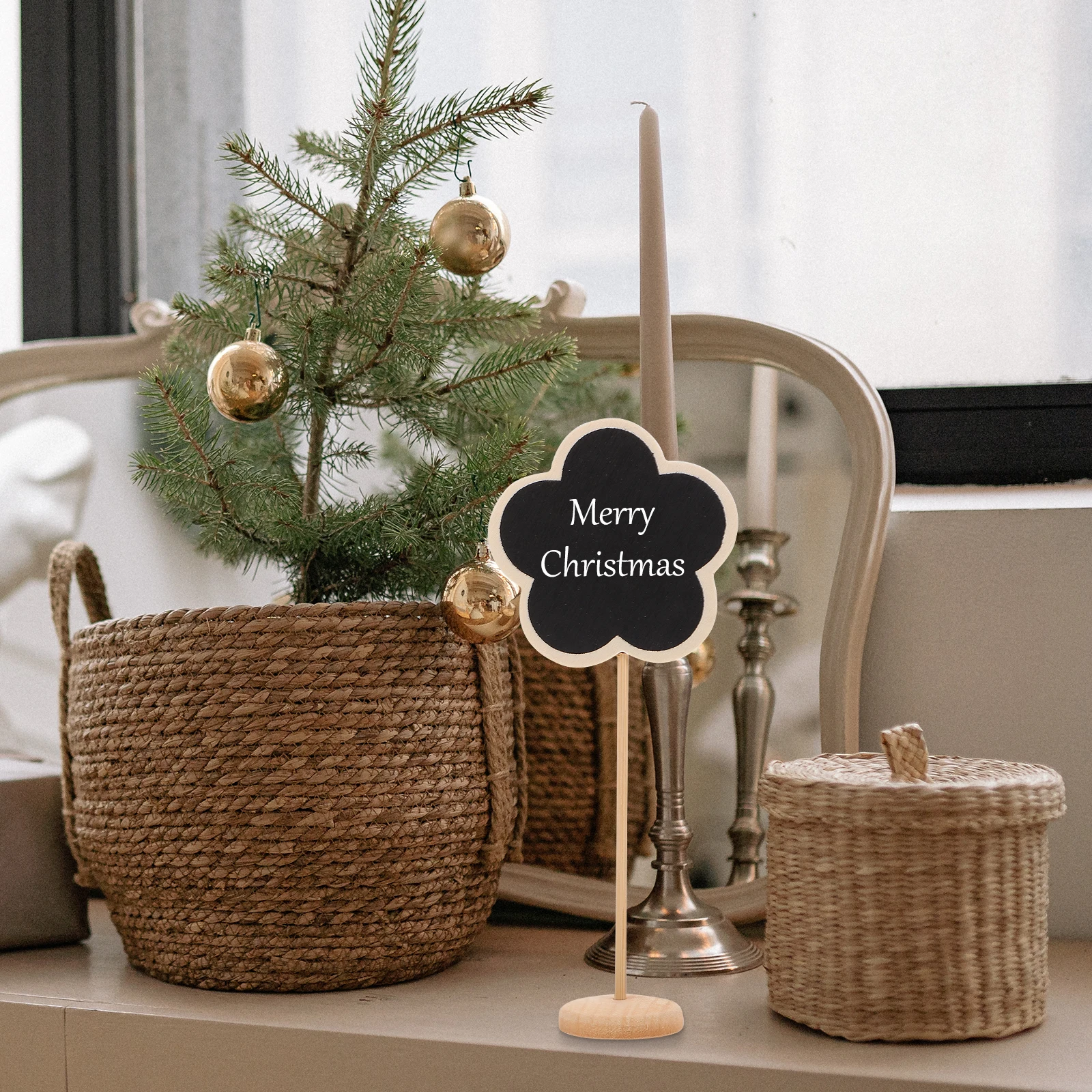 

Party Decoration Food Signs Message Chalkboard Toppers Mini for Buffet Ornament