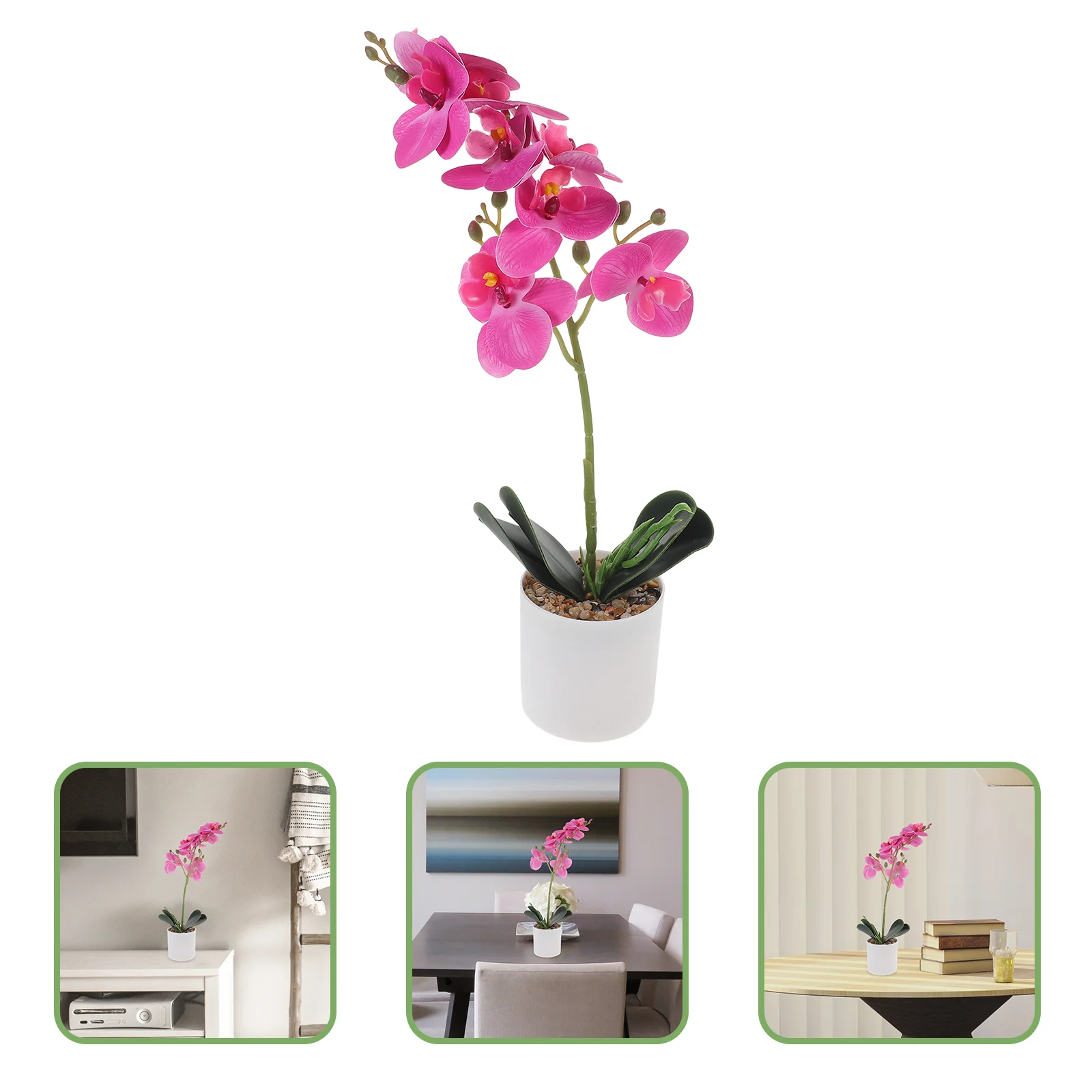 Fake Potted Plant Artificial Flower Phalaenopsis Flowers Indoor Pp Emulated Plants