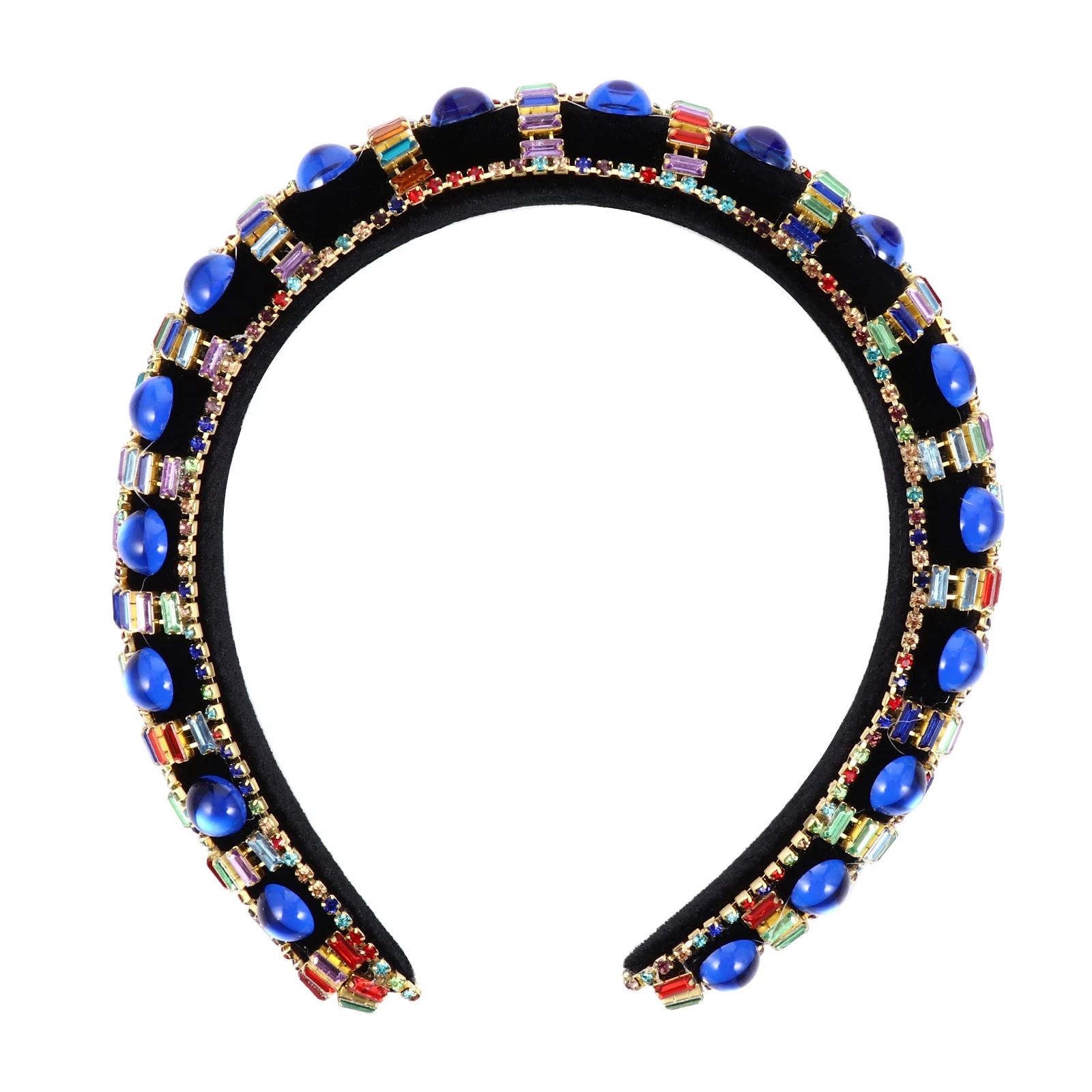 

Diamond Filled Headband Rhinestone Claw Chain Crystal Hair Hoop Accessories Wedding Party Prom Stylish Headdress Women Hair