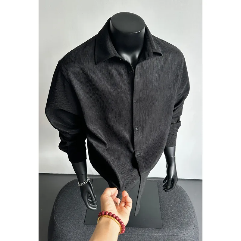 T-shirt Solid Color Simple Long-sleeved Shirt All-matching Korean Loose Casual Fashionable Comfortable All-matching Spring