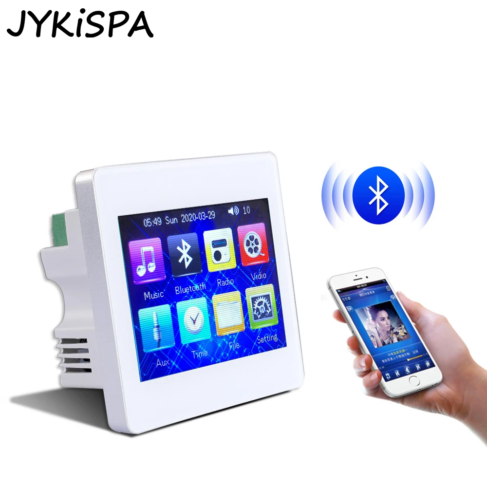 4 Kanäle im Wand verstärker mit Bluetooth USB TF Radio für Home Music Playback System Smart Home Audio