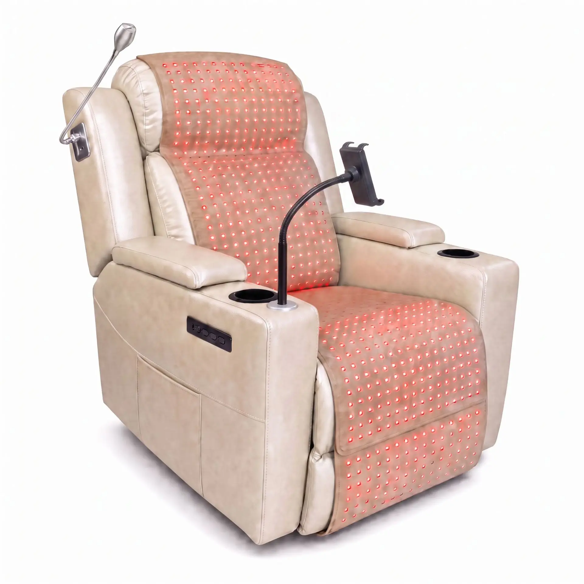 Factory Direct Compatible with cross-border infrared heating physiotherapy chair, the first layer of cowhide home theater can